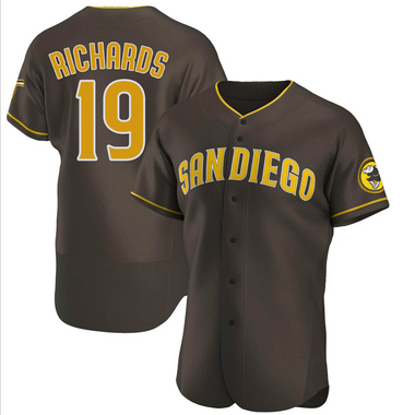 Brown Gene Richards Men's San Diego Padres Road Jersey - Authentic Big Tall