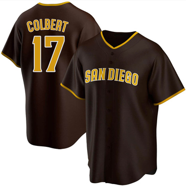 Brown Nate Colbert Men's San Diego Padres Road Jersey - Replica Big Tall