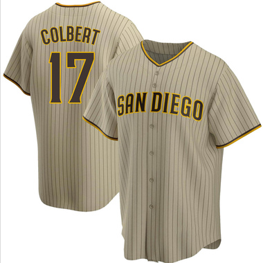 Sand/Brown Nate Colbert Men's San Diego Padres Alternate Jersey - Replica Big Tall